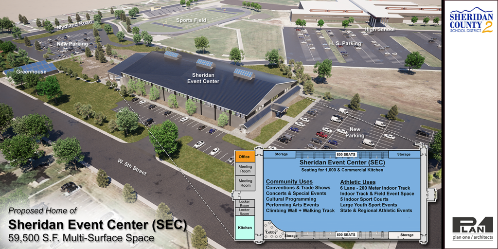 Sheridan Event Center - Coming Soon - Sheridan WY Events Center Renders presented by Sheridan County School District #2