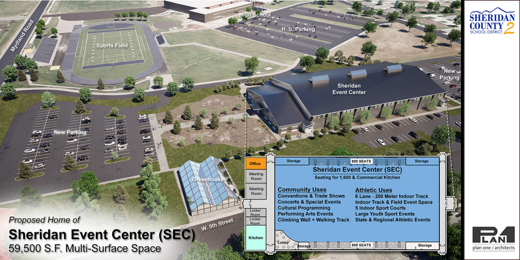 Sheridan Event Center - Coming Soon - Sheridan WY Events Center Renders presented by Sheridan County School District #2